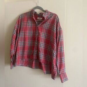 Isabel Etoile Marant Ilaria Plaid Frill-Collared Shirt